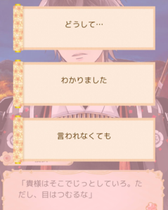 イケメン戦国 時をかける恋 レビュー 遊び方・ゲーム内容 選択肢